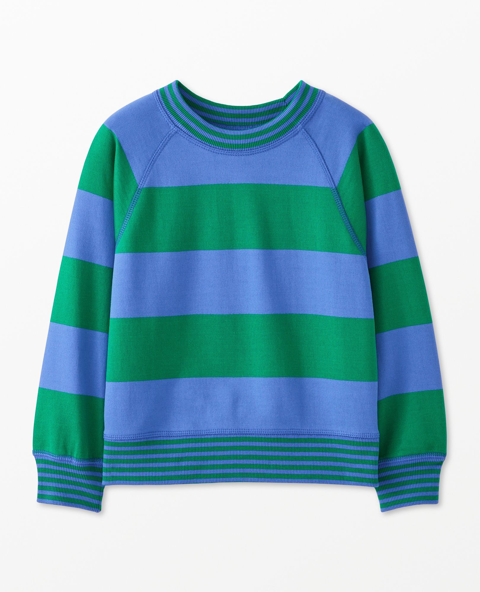 Blue discount striped sweatshirt