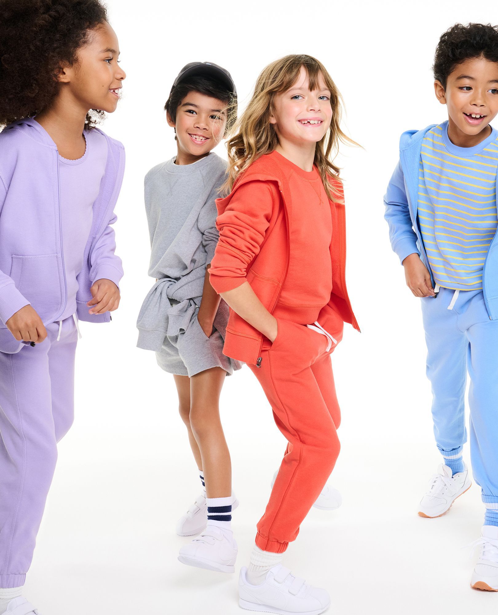 French Terry Midi Shorts in Heather Grey - main