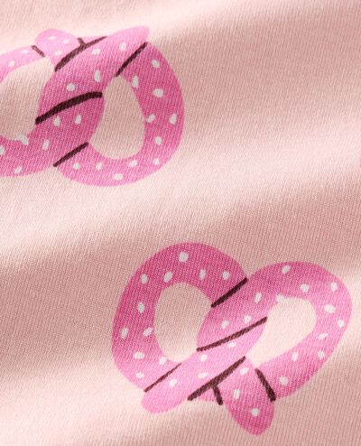 HannaJams™ Pajama Set in Pretzels on Pink Cream - main