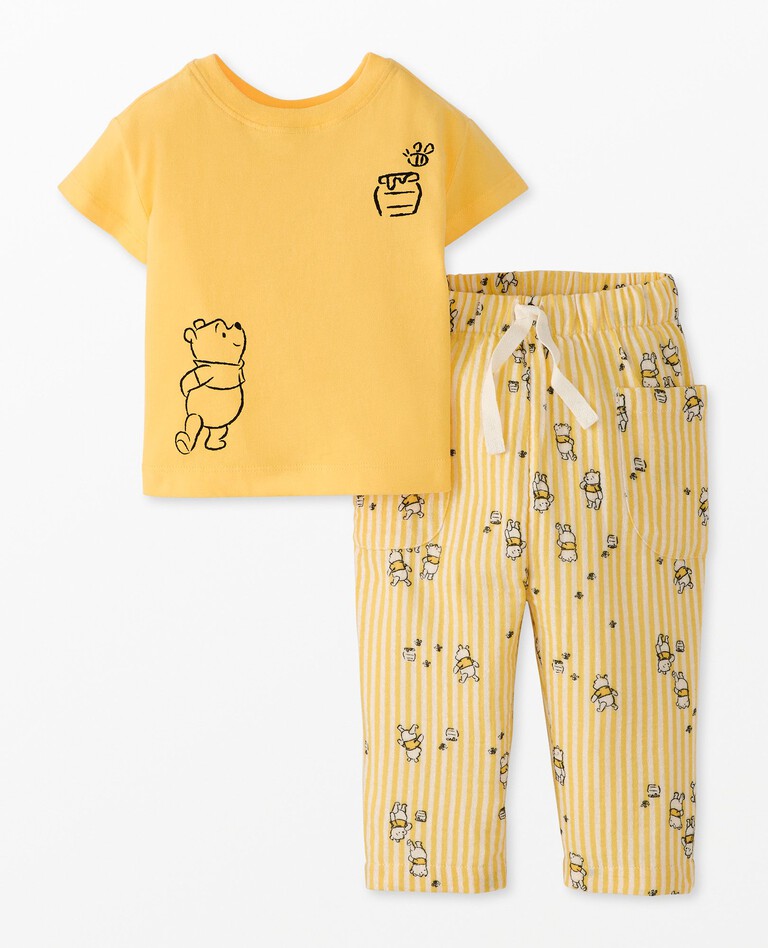 Disney Winnie the Pooh T-Shirt & Pants Set in Winnie the Pooh Stripe - main