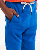 Double Knee Slim Sweatpants In French Terry in Baltic Blue - main
