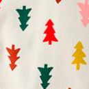 Holiday Dog Pajamas in Festive Forest on Ecru - swatch