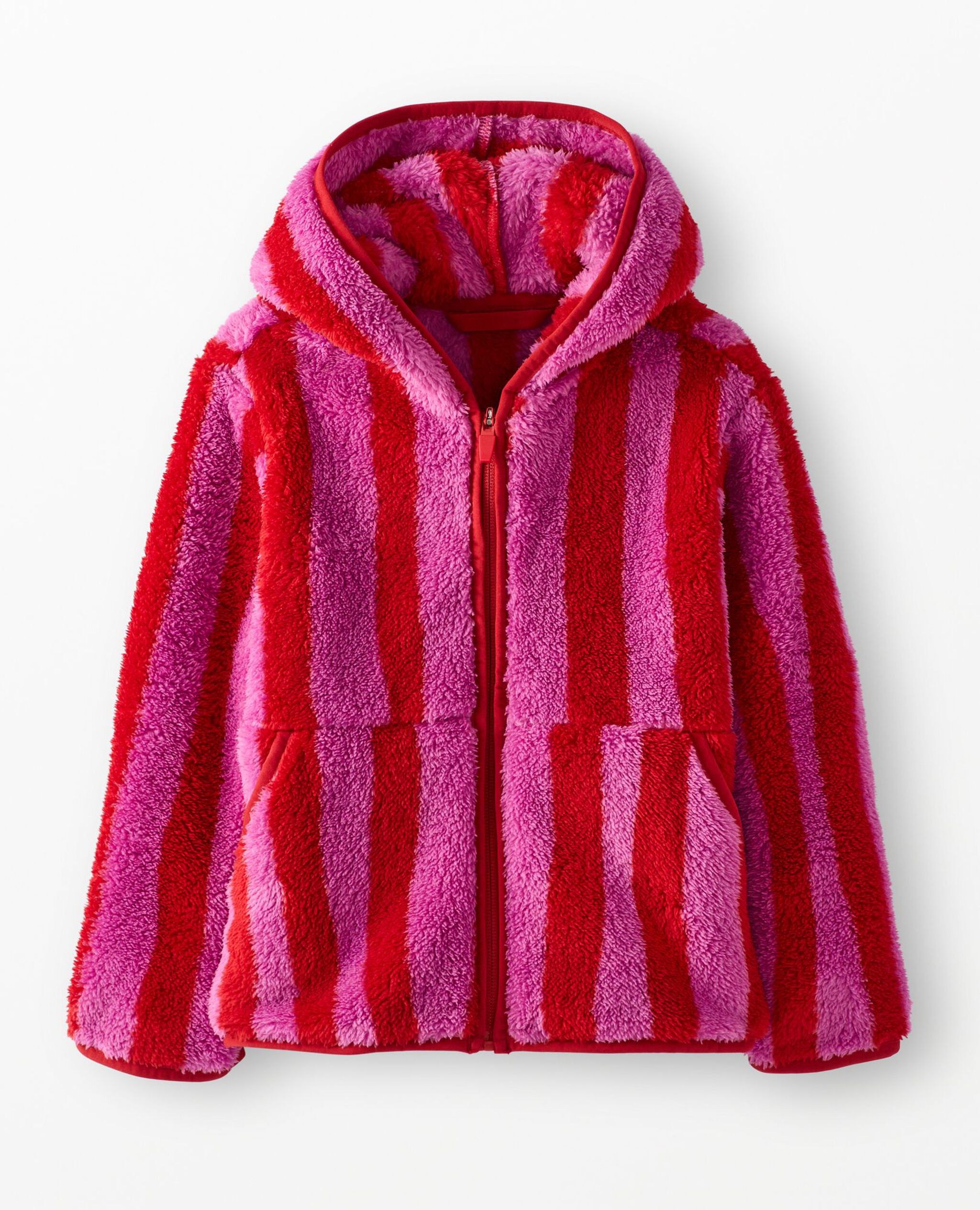 Marshmallow Fleece Jacket in Rich Red/Purple Orchid - main