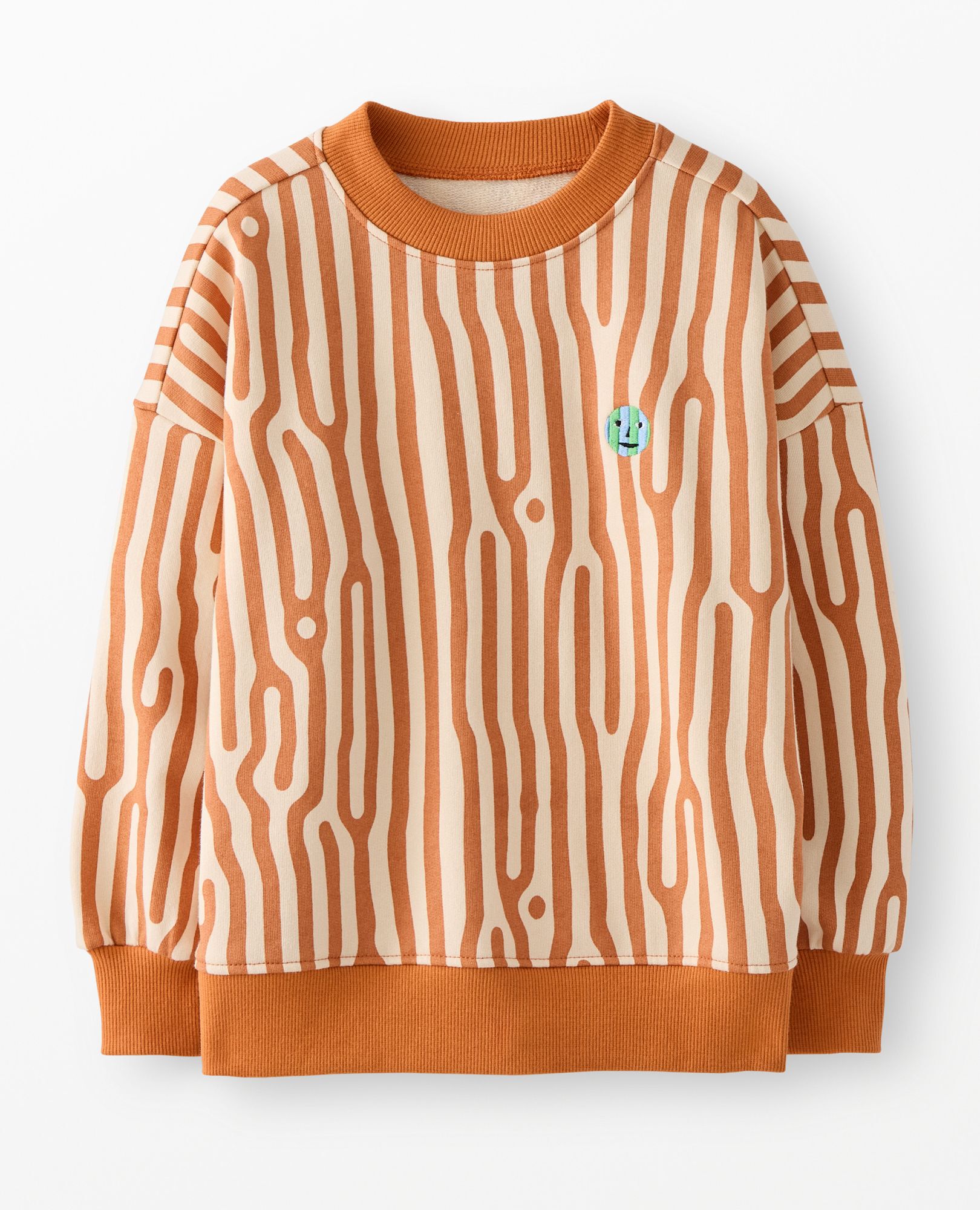 Dusen Dusen Oversized French Terry Sweatshirt in Oak Print - main