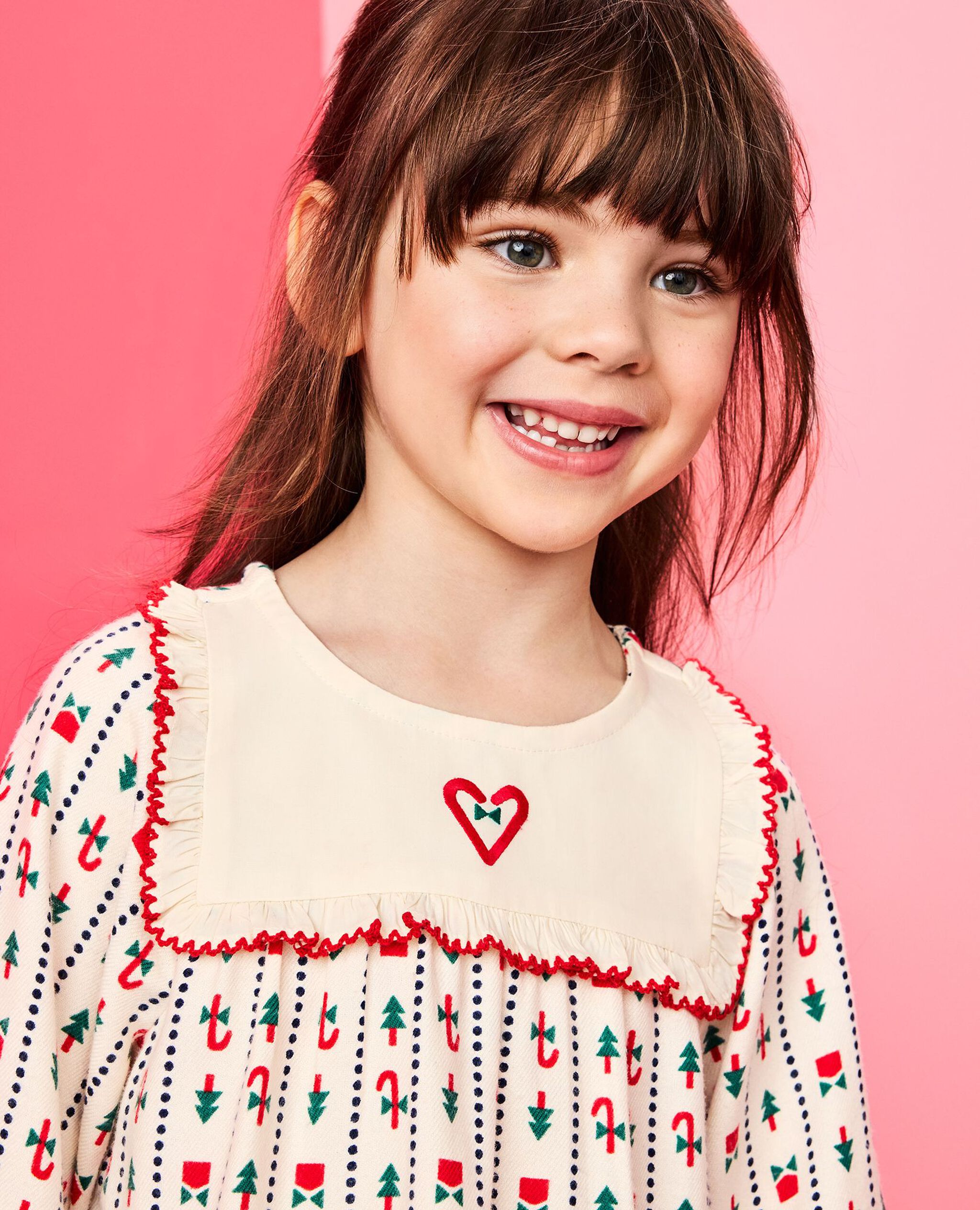 Holiday Flannel Bib Pajama Set in Christmas Stripes - main