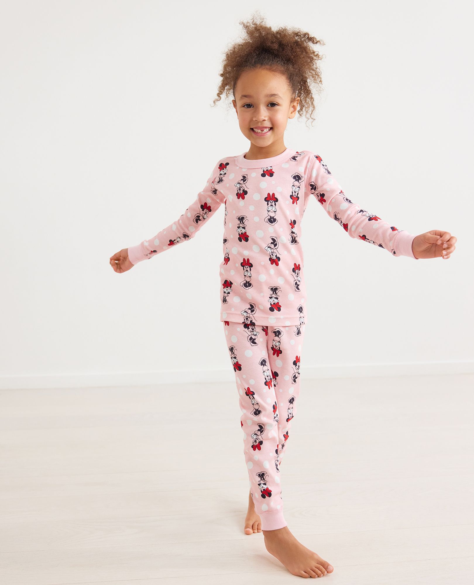 Disney Positively Minnie Long John Pajama Set | Hanna Andersson