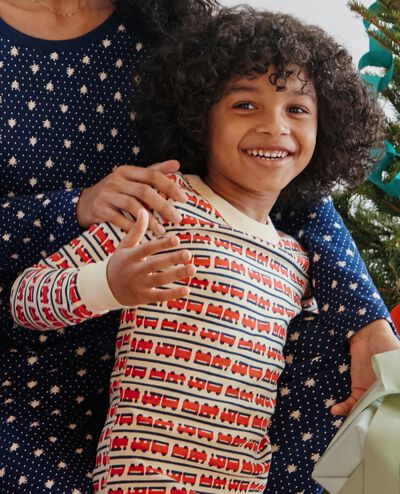 Holiday HannaJams™ Pajama Set in All Aboard - main