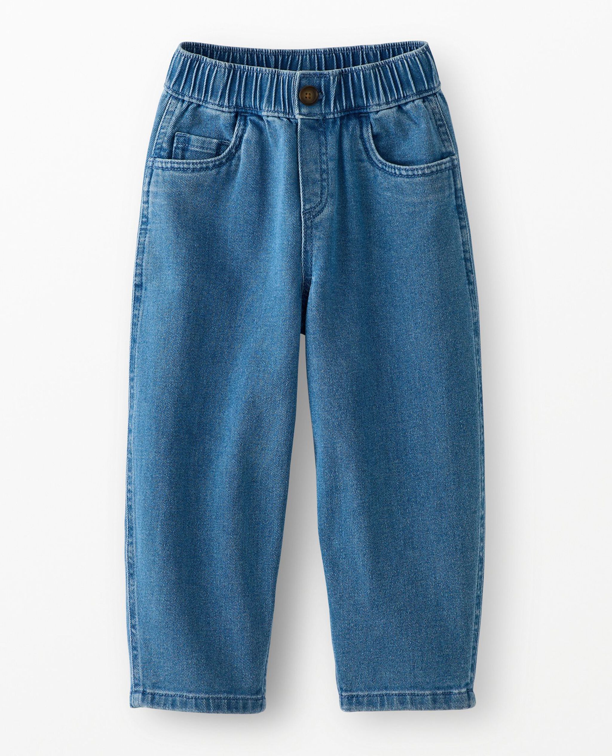 Denim Heart Pocket Barrel Pants