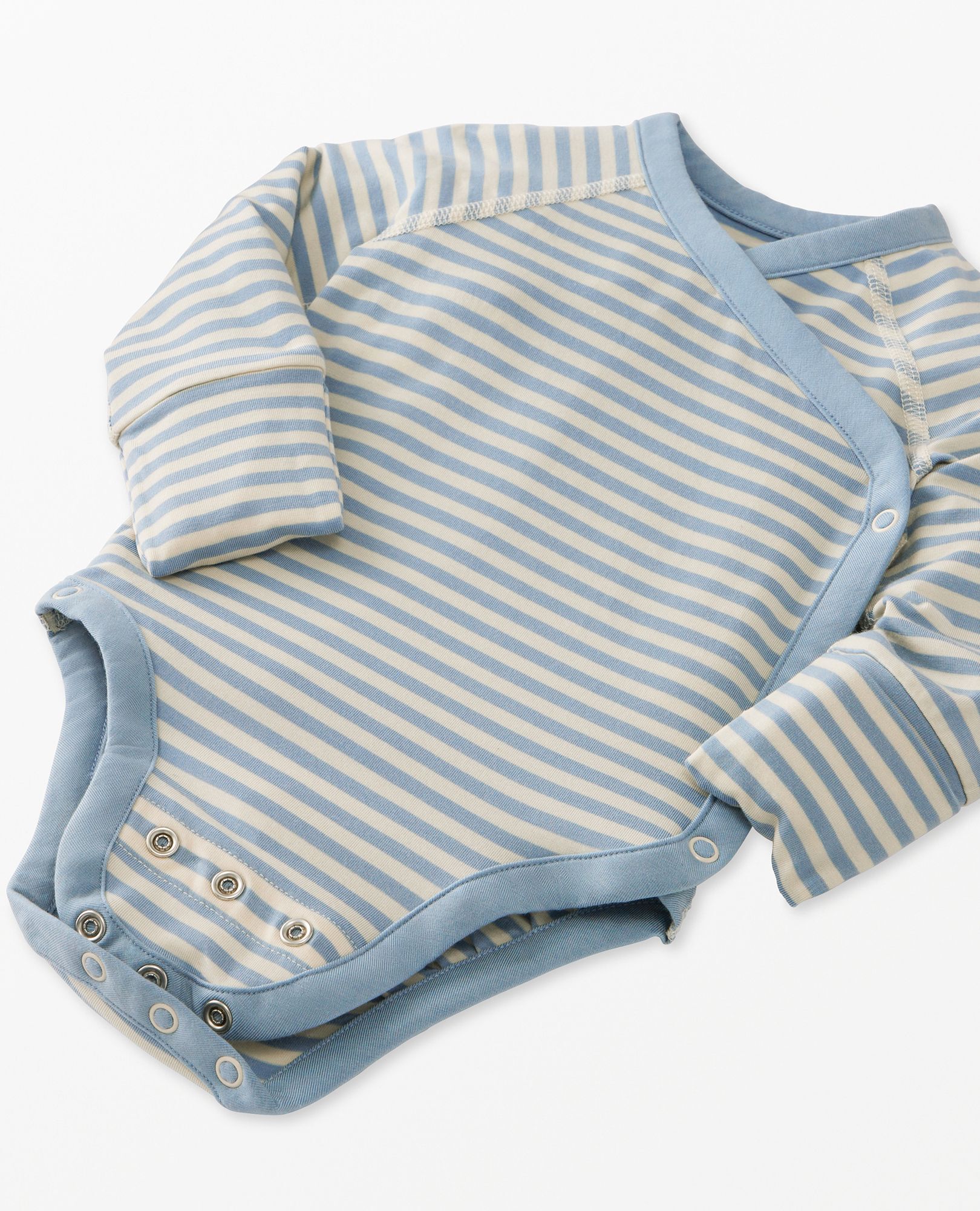 Baby Layette Bodysuit in HannaSoft™ in Ecru/North Air - main
