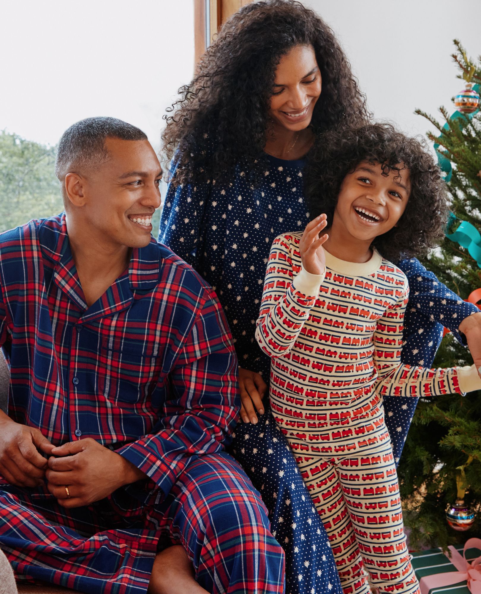 Holiday HannaJams™ Pajama Set in All Aboard - main