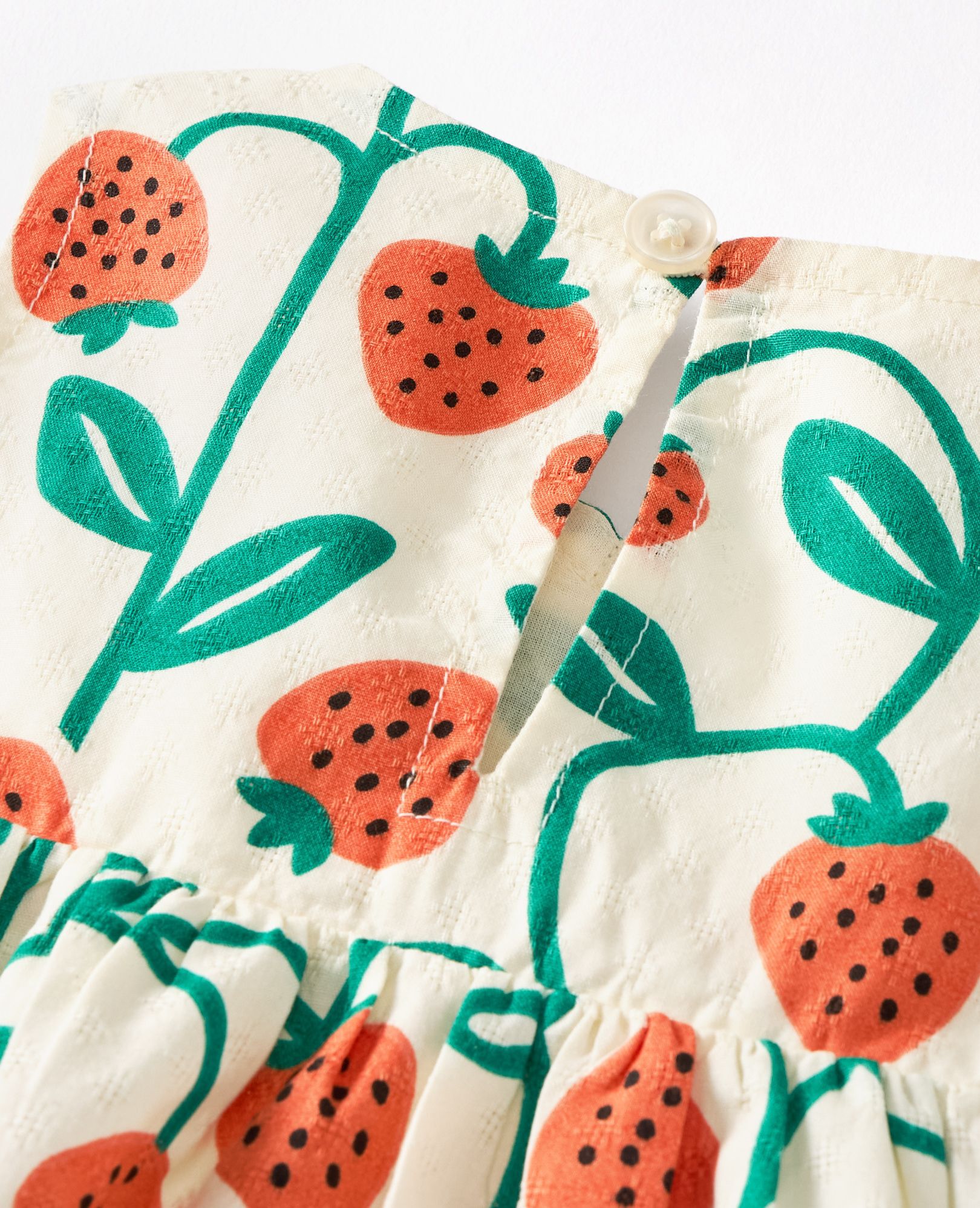 Baby Cross Front Dress & Bloomers Set in Strawberry Season - main