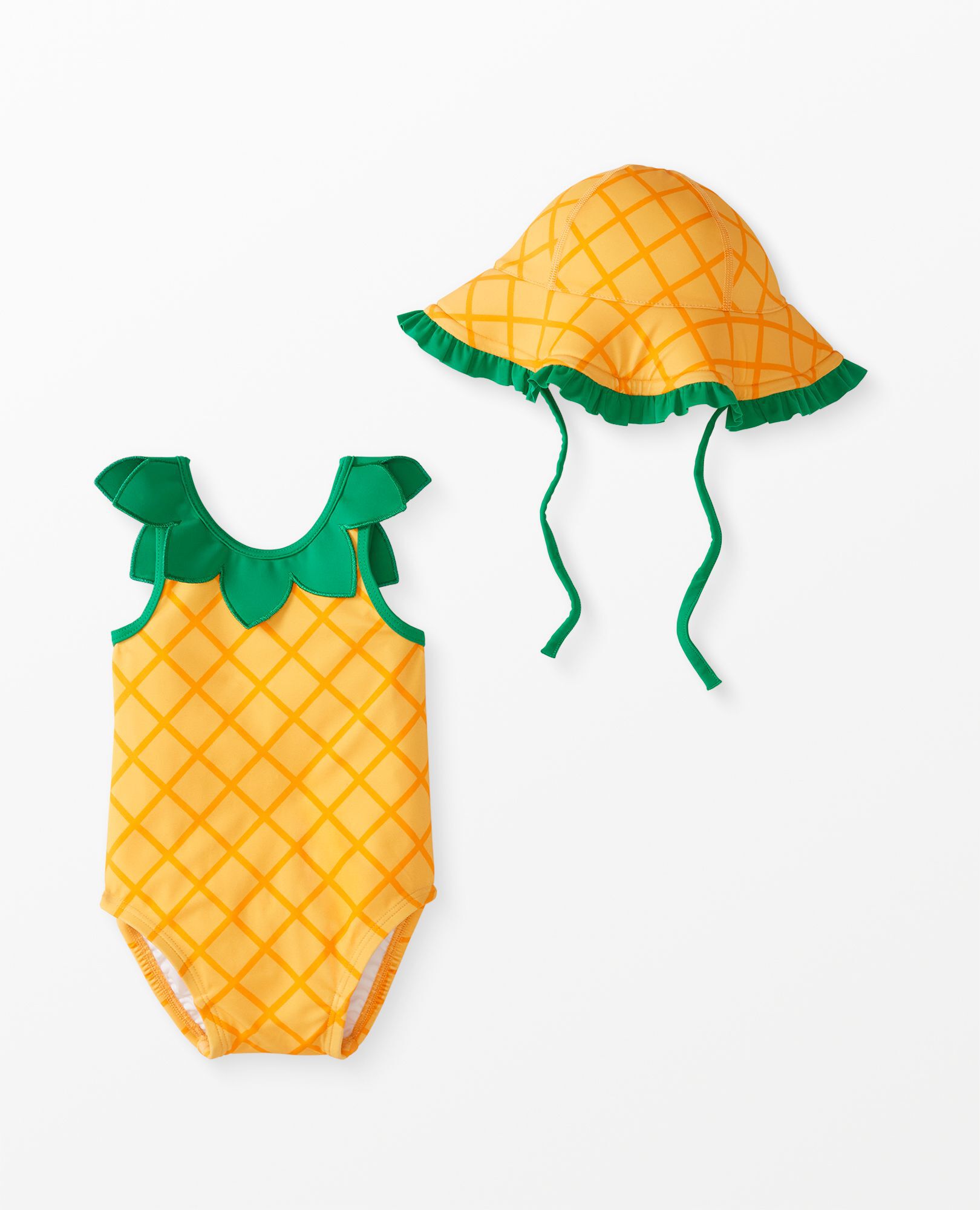 Baby swimsuit with hat clearance