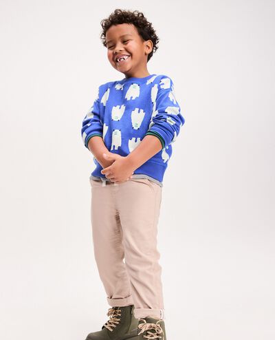 Canvas Pull-On Pants in Khaki Sand - main