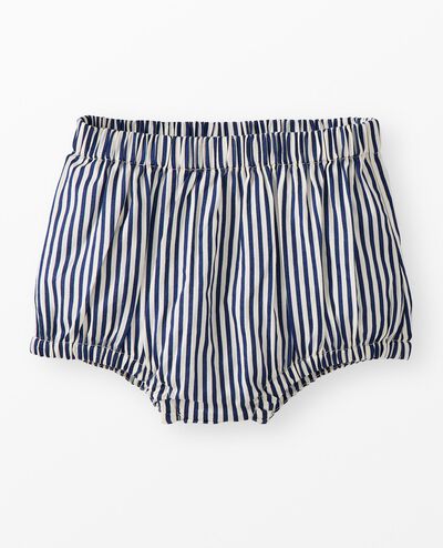 Baby Twill Dress & Bloomers Set in Navy/Ecru - main