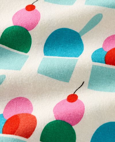 HannaJams™ Pajama Set in Ice Cream Sundaes on Ecru - main