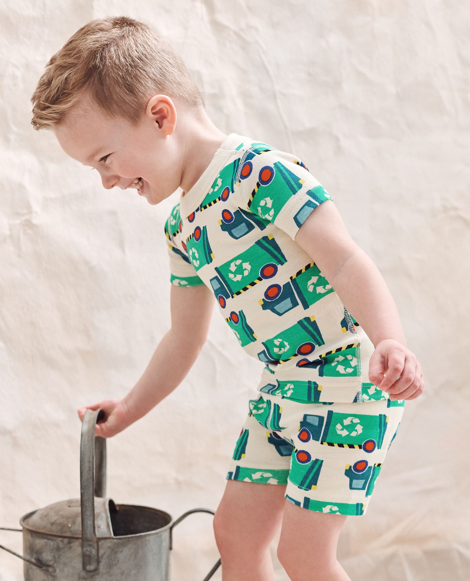 Kids Earth Day Short John Pajama Set
