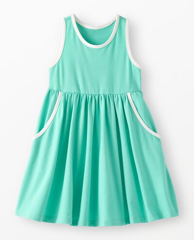 Racerback Dress with Pockets in Opal - main