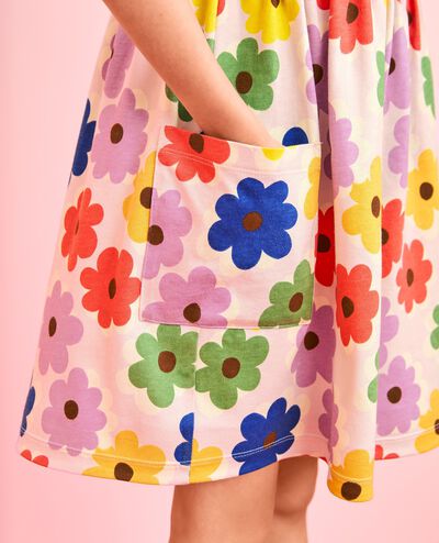 Playground Dress with Pockets in Multicolored Spring Daises - main