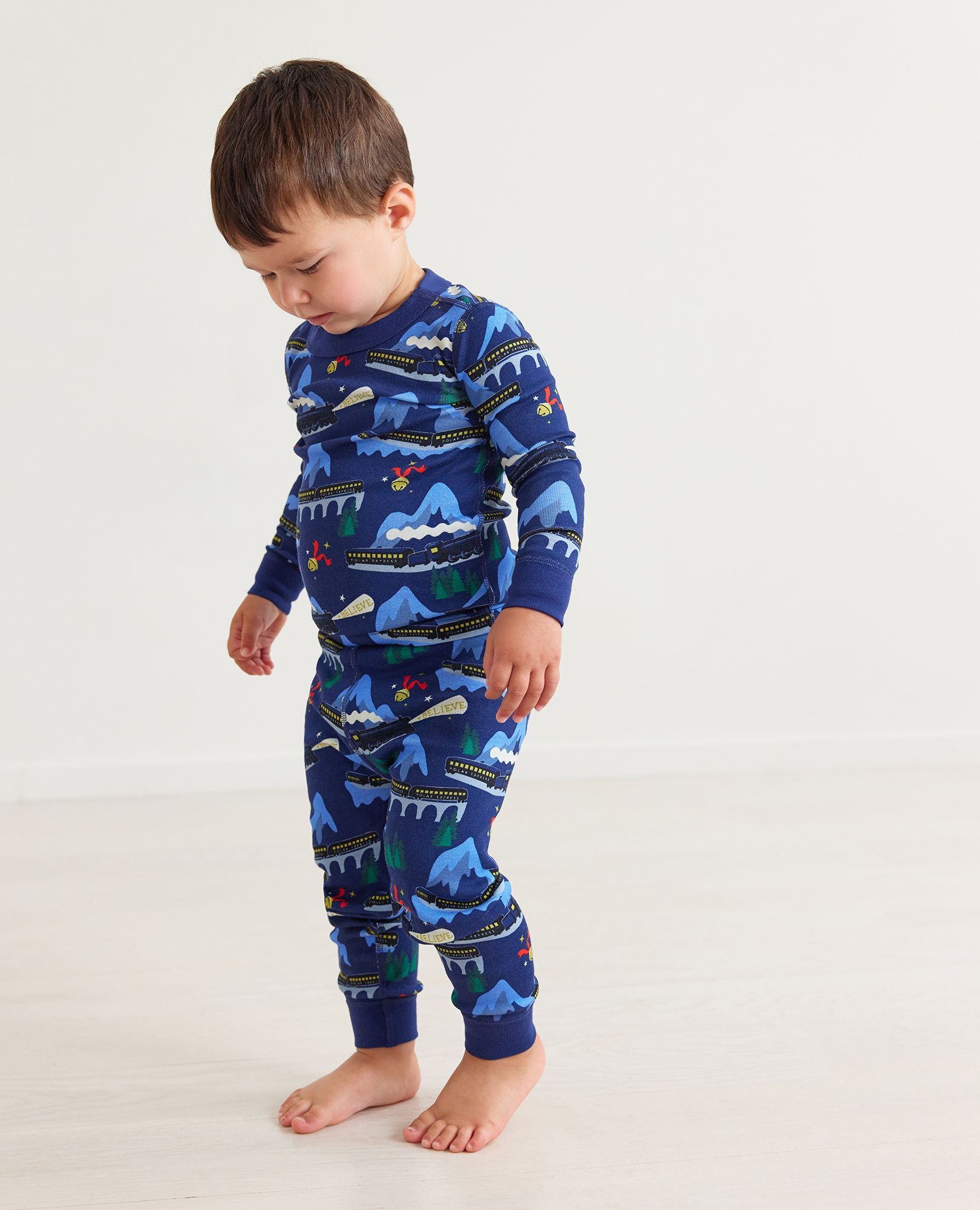 Kids Warner Bros Discovery The Polar Express Long John Pajama Set