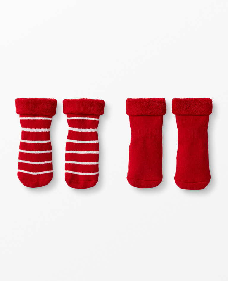 Baby First Socks 2-Pack in Hanna Red - main