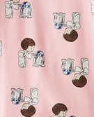 Star Wars™ Long John Pajamas In Organic Cotton in Princess Leia Pink - main