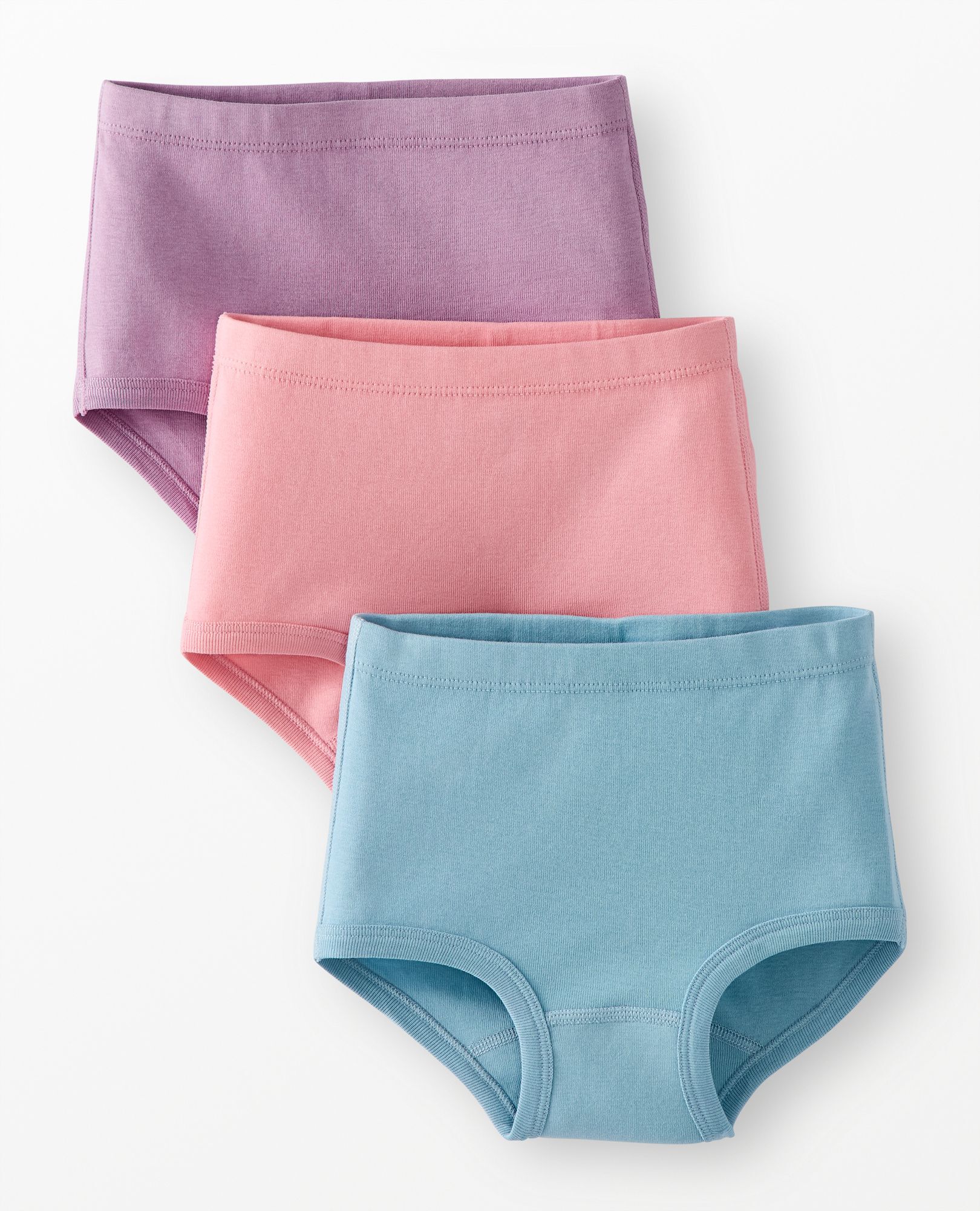 3-Pack Organic Cotton Classic Underwear in Girls Solid 3PK - main