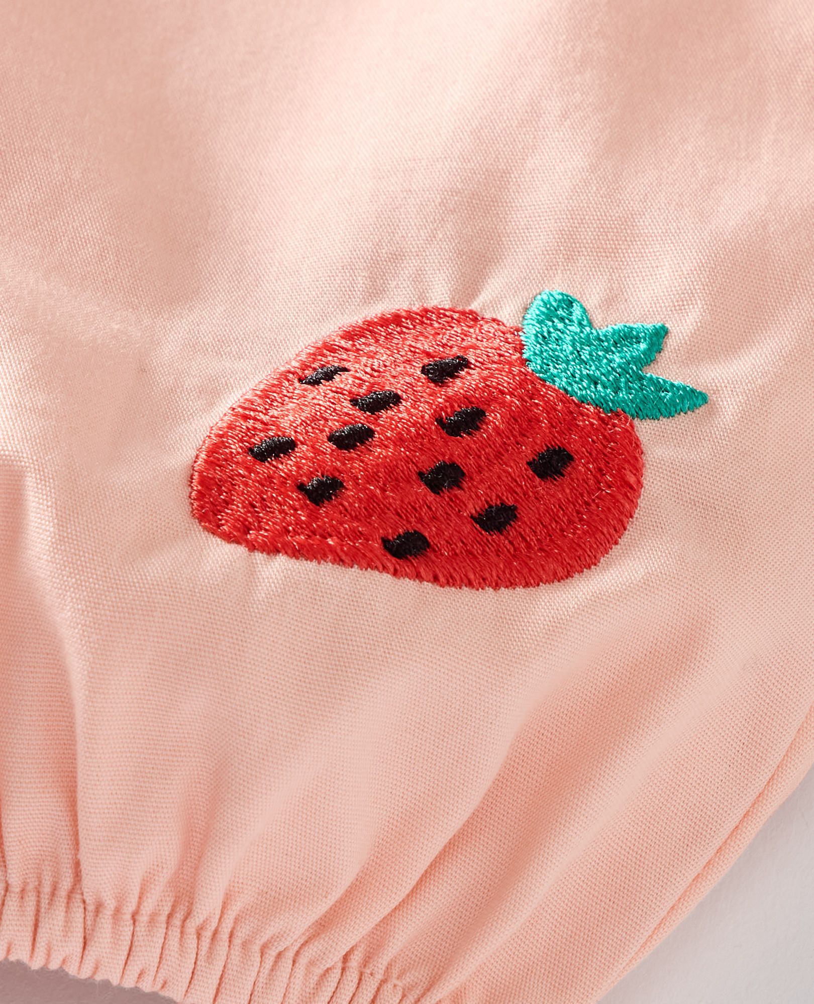 Baby Poplin Button Up Shirt & Pants Set in Pink Cream - main