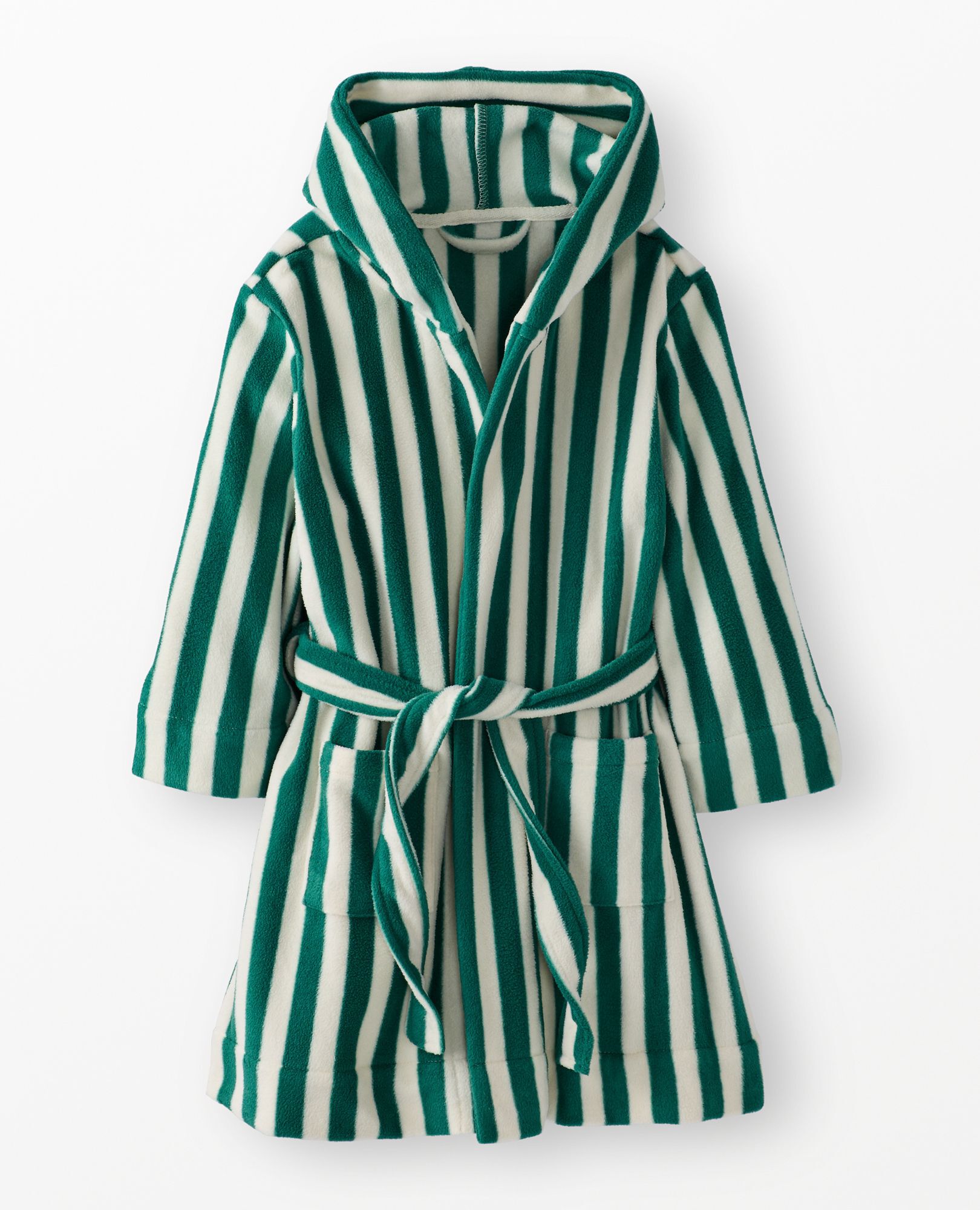 Holiday Fleece Robe in Fir Tree/Ecru - main