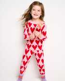 Long John Pajama Set in Hearts On Hearts - main
