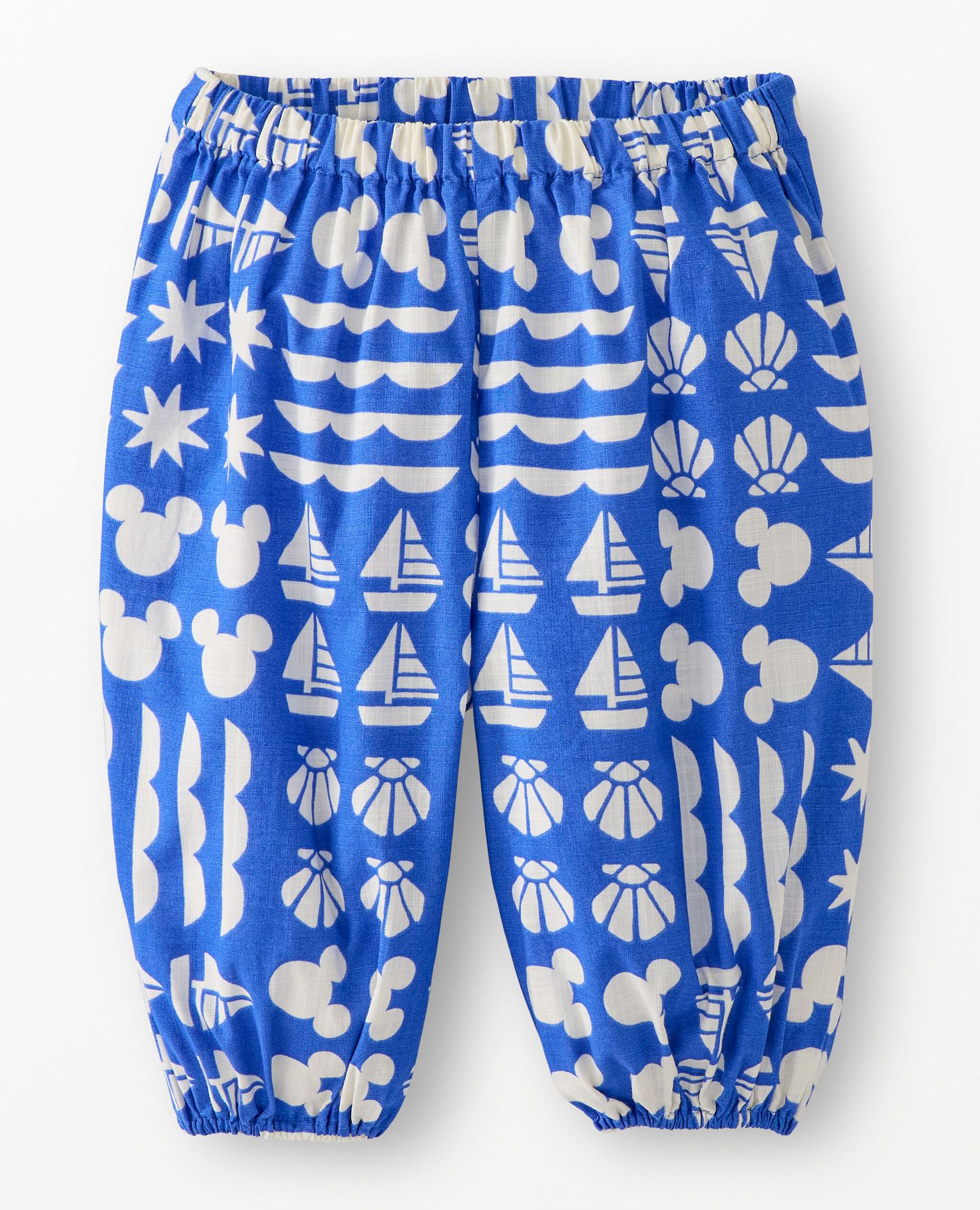 Disney Mickey Mouse Poplin Parachute Pants in Mickey Mouse Sail Patchwork Blue - main