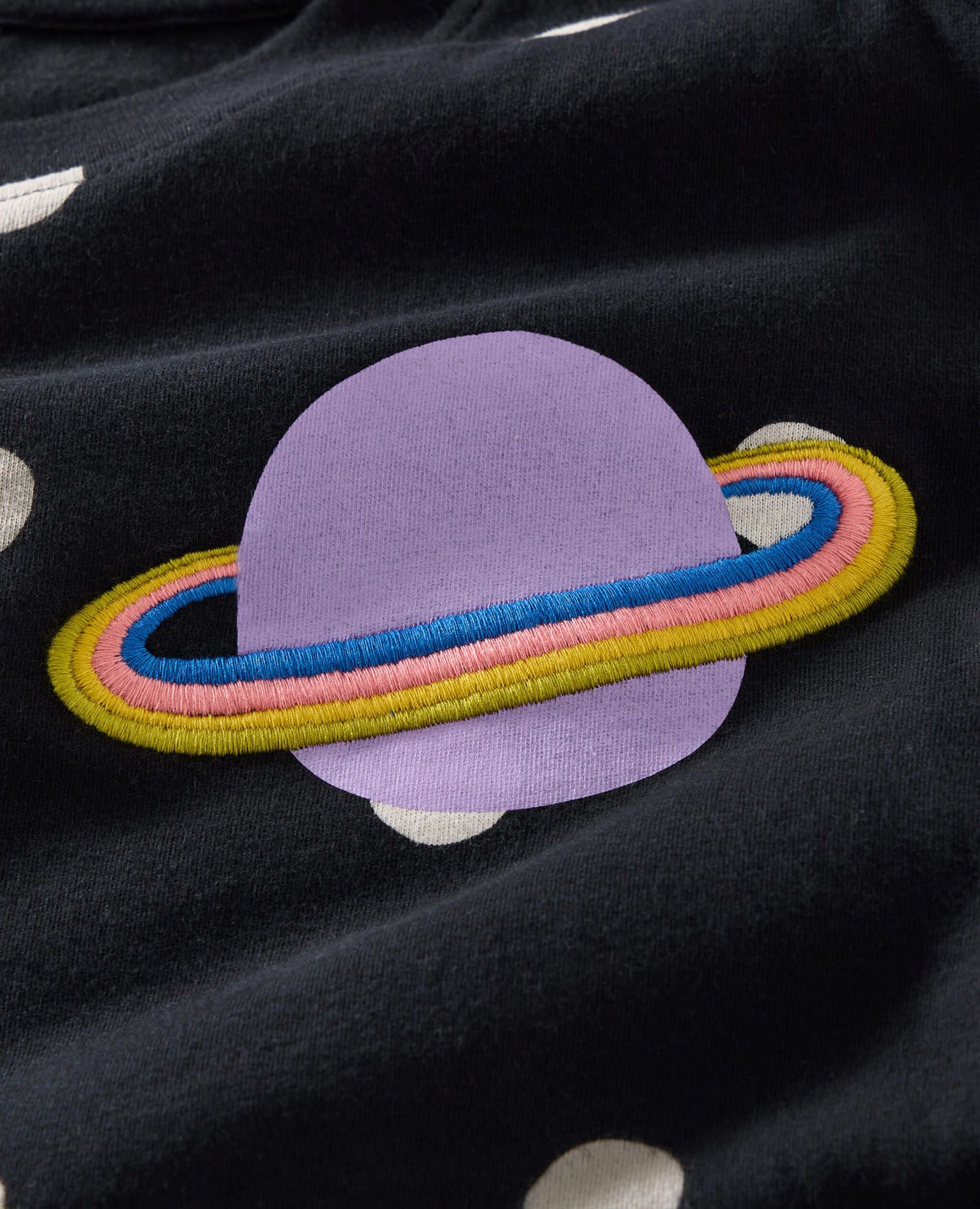 Relaxed Fit Dot Graphic T-Shirt in Rainbow Saturn Rings - main