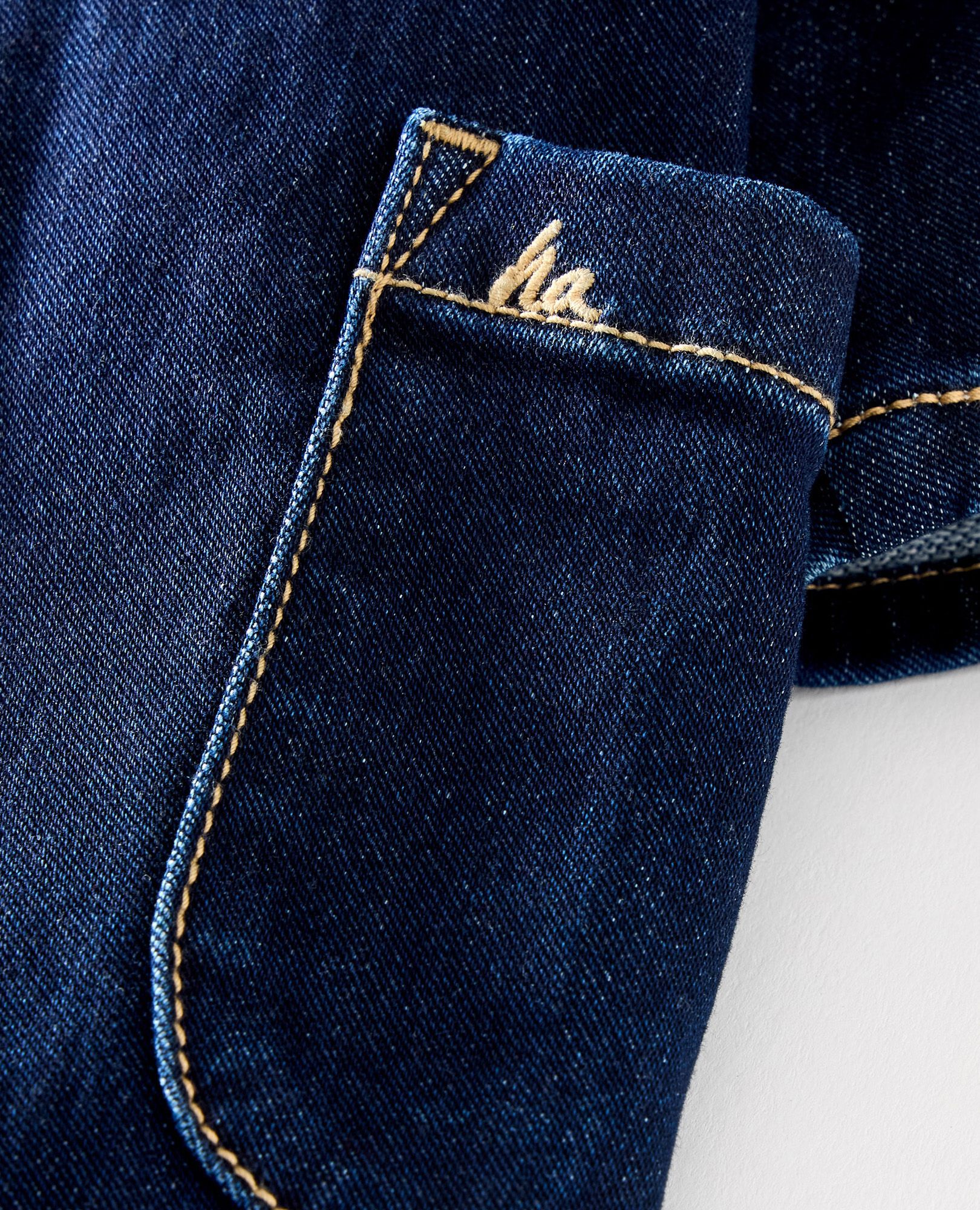 Denim Jumpsuit in Dark Wash Denim - main