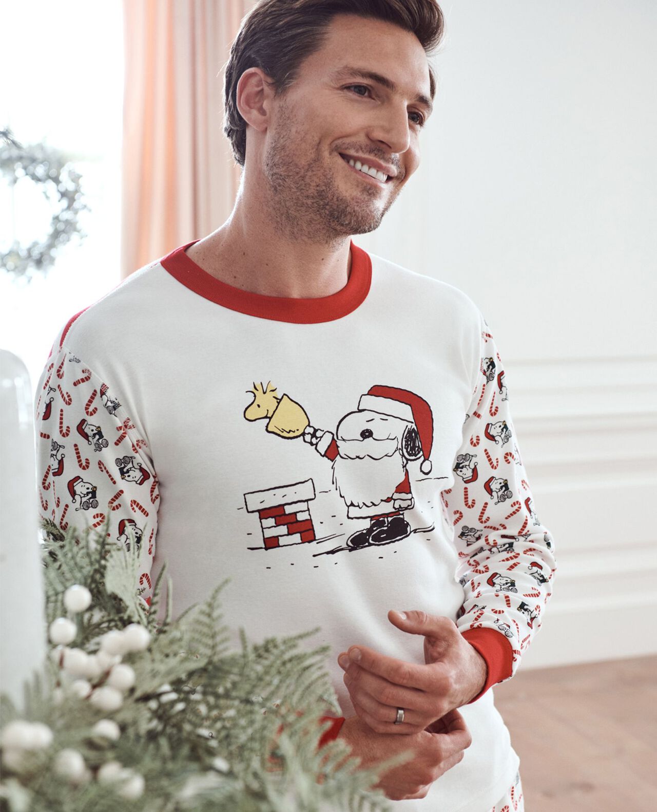 Adult Peanuts Holiday Long John Pajama Top Hanna Andersson