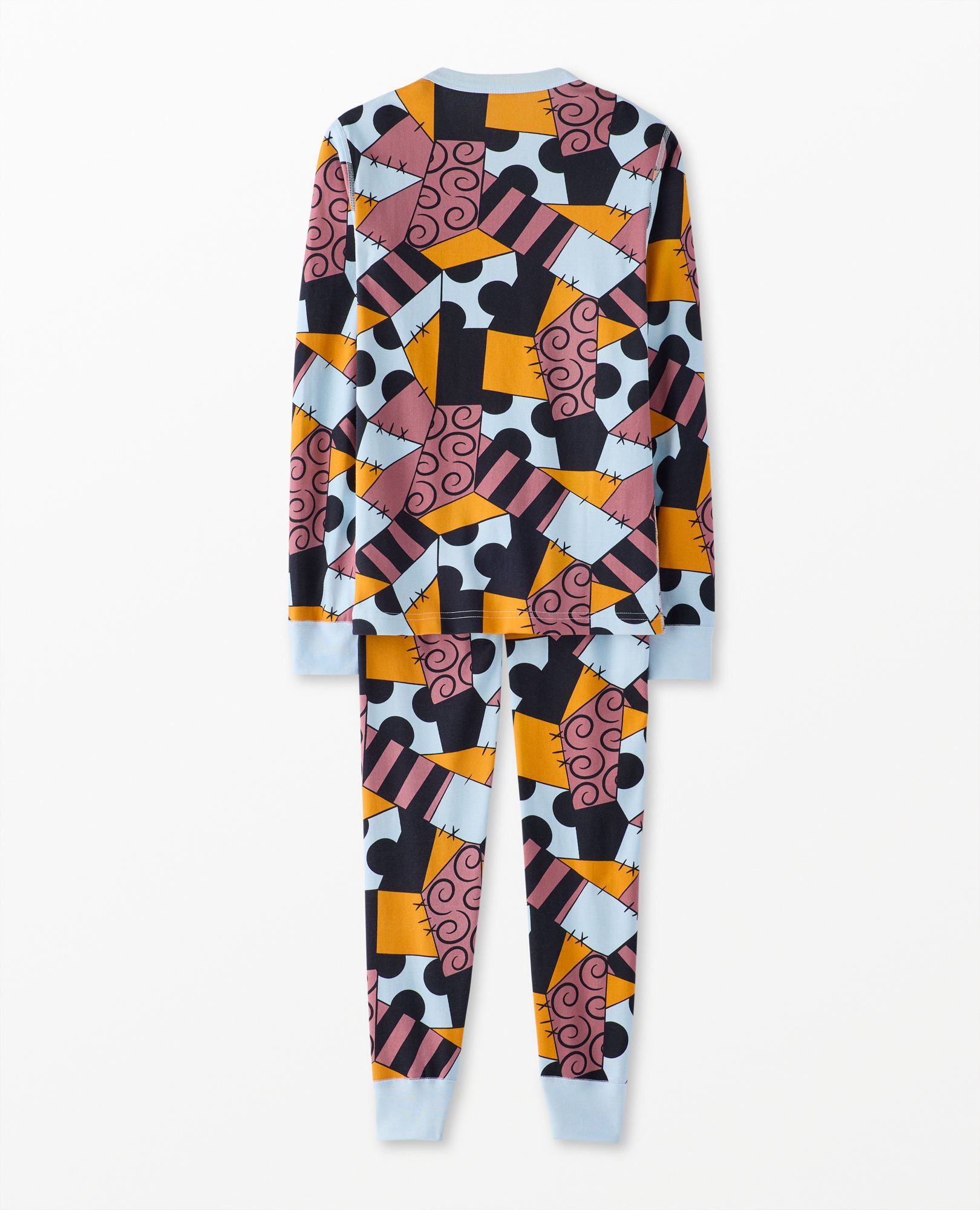 Adult The Nightmare Before Christmas Sally Costume Long John Pajama Set in Sally Costume - main