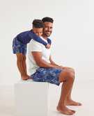 Adult Disney Mickey Mouse Vacation Swim Trunks in Mickey Mouse Blue - main