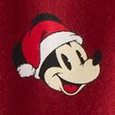 Adult Disney Mickey Mouse Holiday Flannel Pajama Top in Mickey Candy Cane - swatch