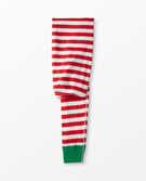 Adult Long John Pant In Organic Cotton in Hanna Red/White - main