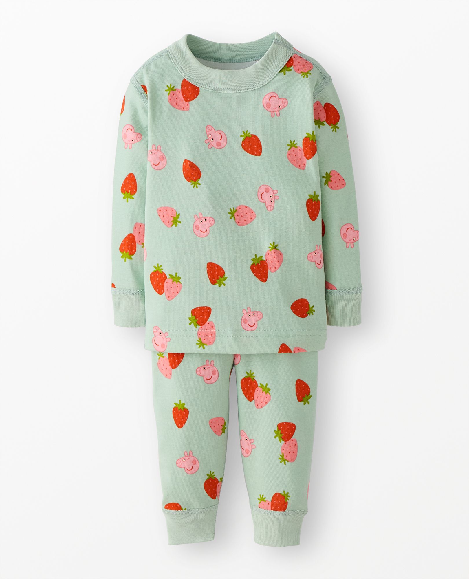 Peppa Pig HannaJams™ Pajama Set in Peppa Tossed Strawberry on Green - main