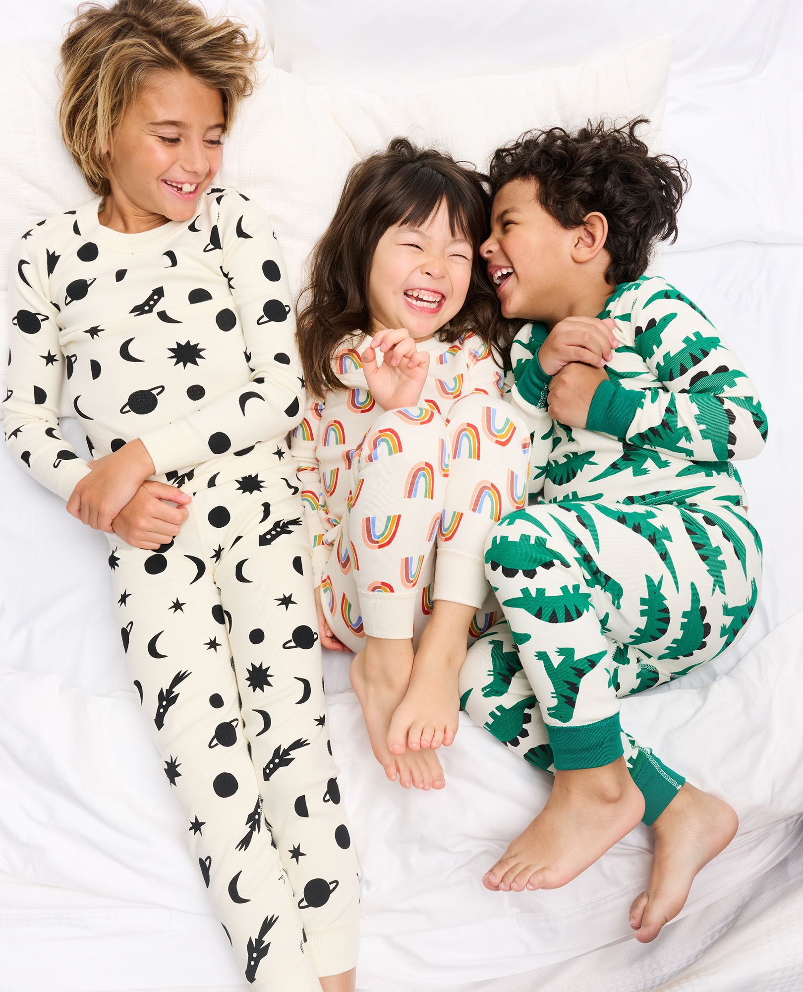 HannaJams™ Pajama Set in Ultra Green Dinos - main