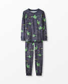 Long John Pajamas In Organic Cotton in Great Green Dragon - main