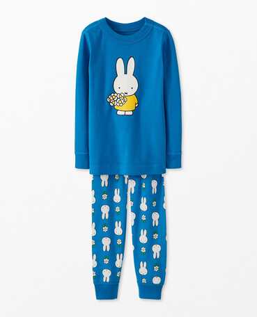 Miffy Long John Pajamas In Organic Cotton