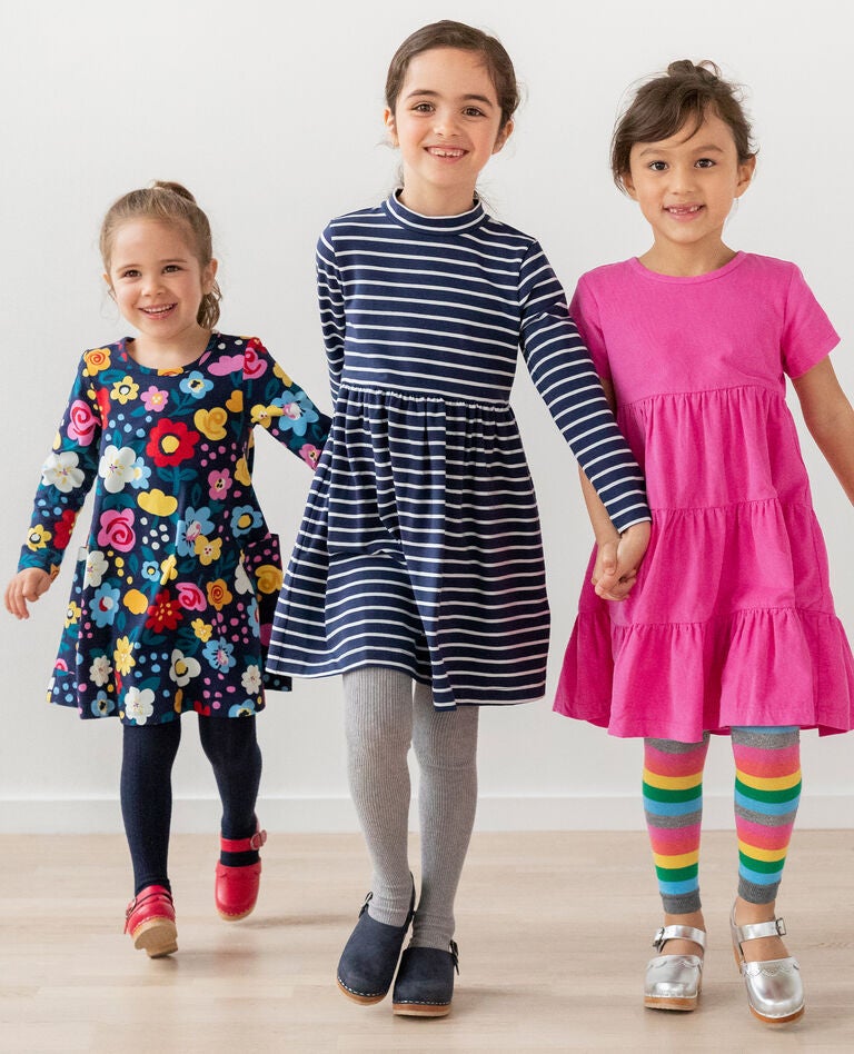 Children/'s Ribbed Cotton Blend Tights