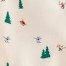 Adult Holiday Flannel Pajama Top in Glade Skiing - swatch