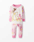 Disney Princess Long John Pajamas In Organic Cotton in Belle - main
