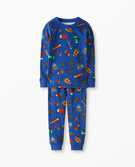 Long John Pajama Set in Snuggle Bugs - main