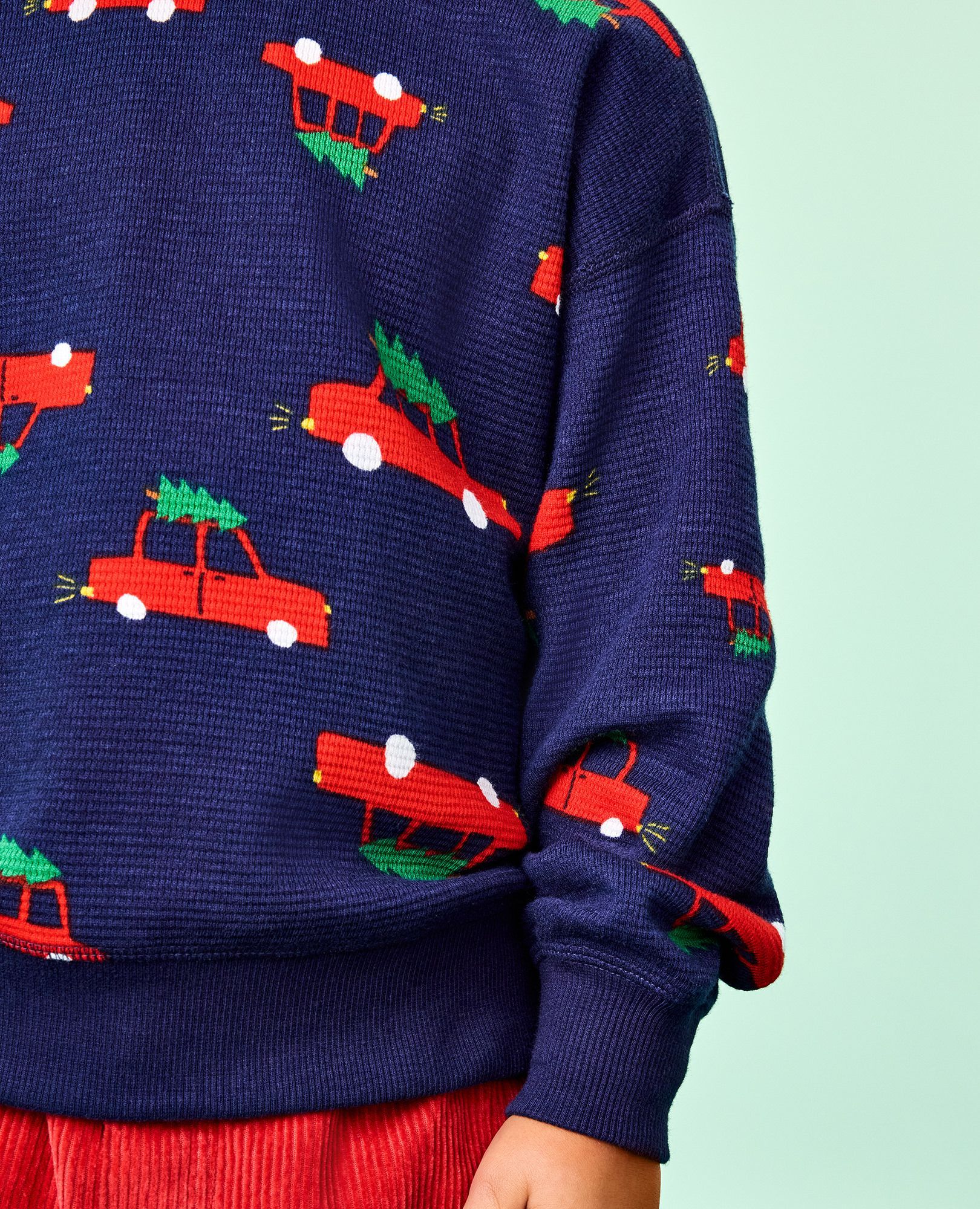Holiday Waffle Crewneck - thumbnail 6
