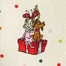 Adult Dr. Seuss Grinch Flannel Pajama Pants in Skiing Grinch - swatch