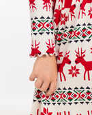 Holiday Print Rib Dress in Dear Deer - main