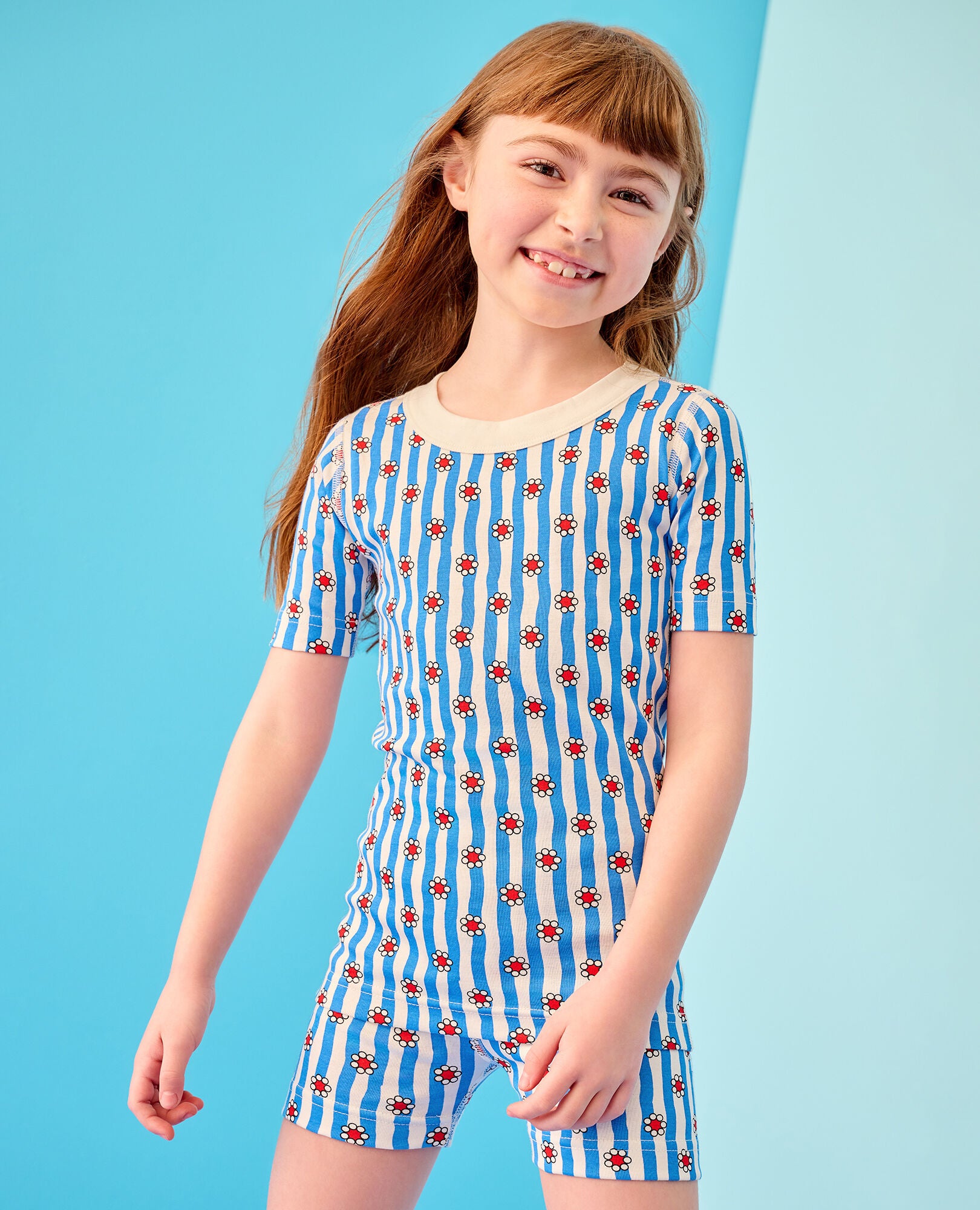 Red Flowers Mommy & Me Pajamas | Hanna Andersson