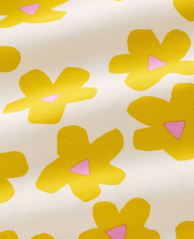 HannaSoft™ Stretch Sleeper in Yellow Flowers on Ecru - main